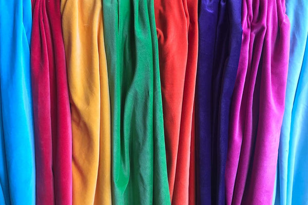 Der verwendete Samt und Stoff