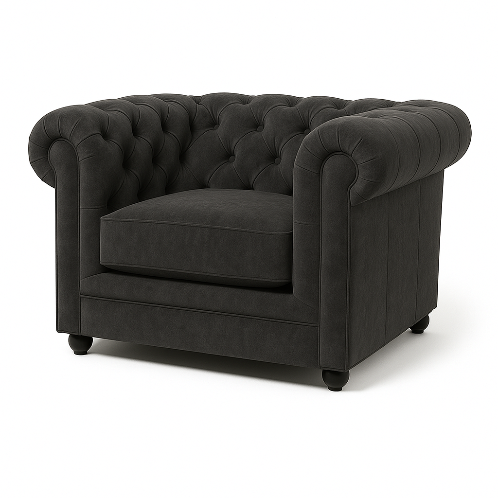Chesterfield-Sessel aus Samt | Modell GYMA F